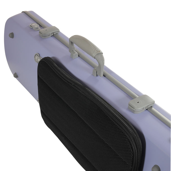 JML Carbon Fibre 1.8 Oblong Violin Case Twilight Purple 4/4