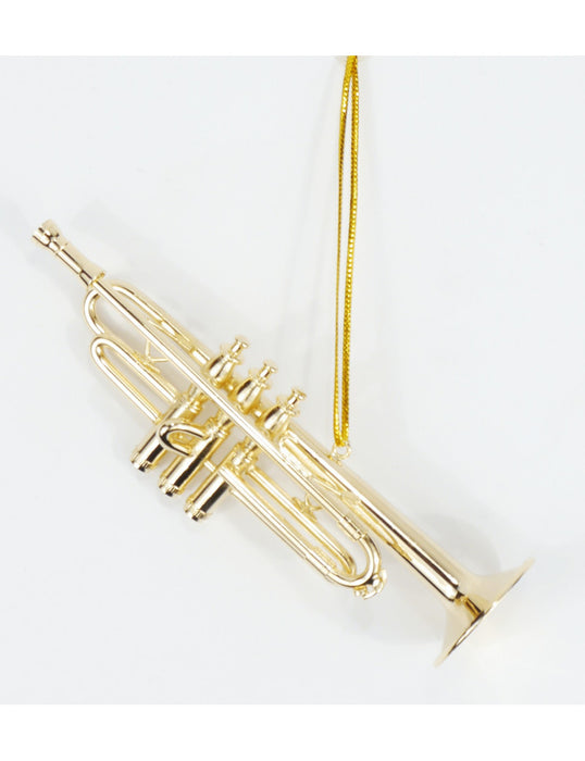 Christmas Decoration Gold Trumpet Ornament