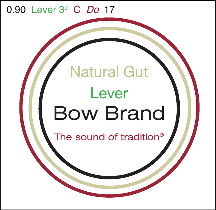 Bow Brand Natural Gut - Lever Harp String, Octave 3, Single C