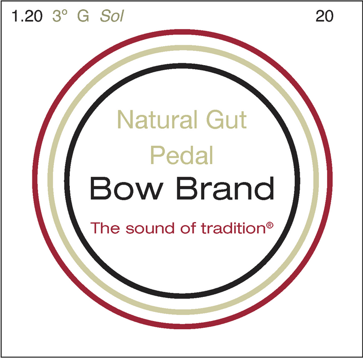 Bow Brand Natural Gut - Pedal Harp String, Octave 3 G