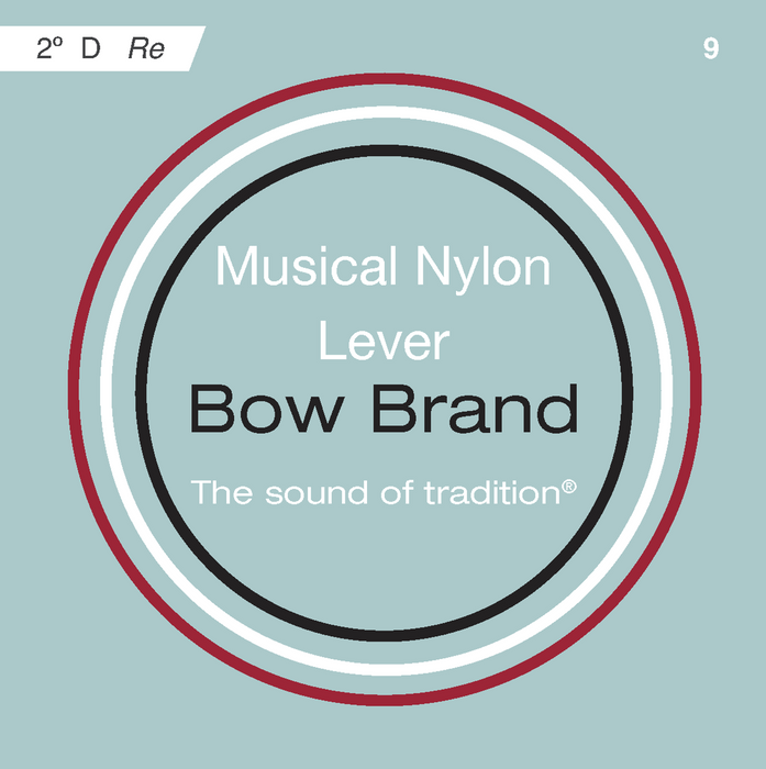 Bow Brand Nylon - Lever Harp, Octave 2, Single D