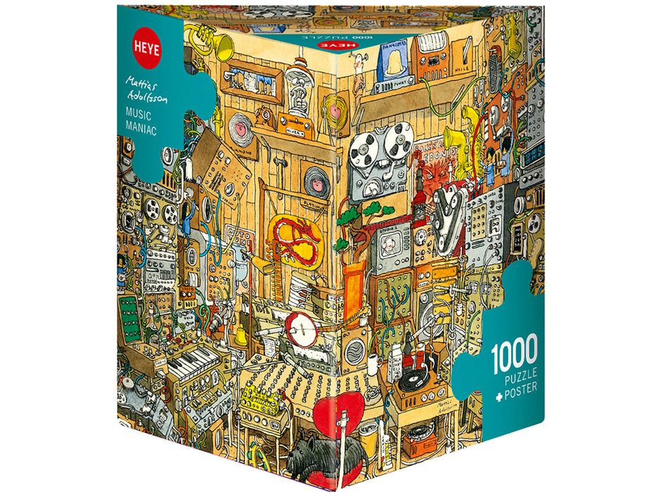 Music Maniac 1000pc Puzzle Home Recording Studio