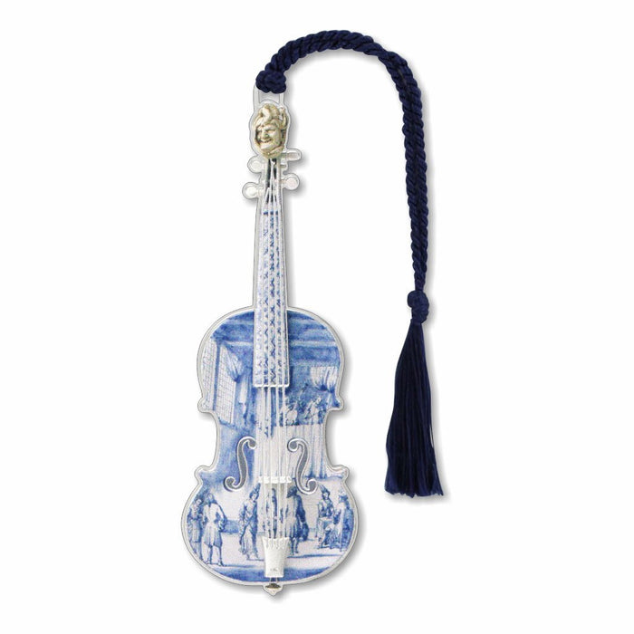 Delft Violin Metal Bookmark