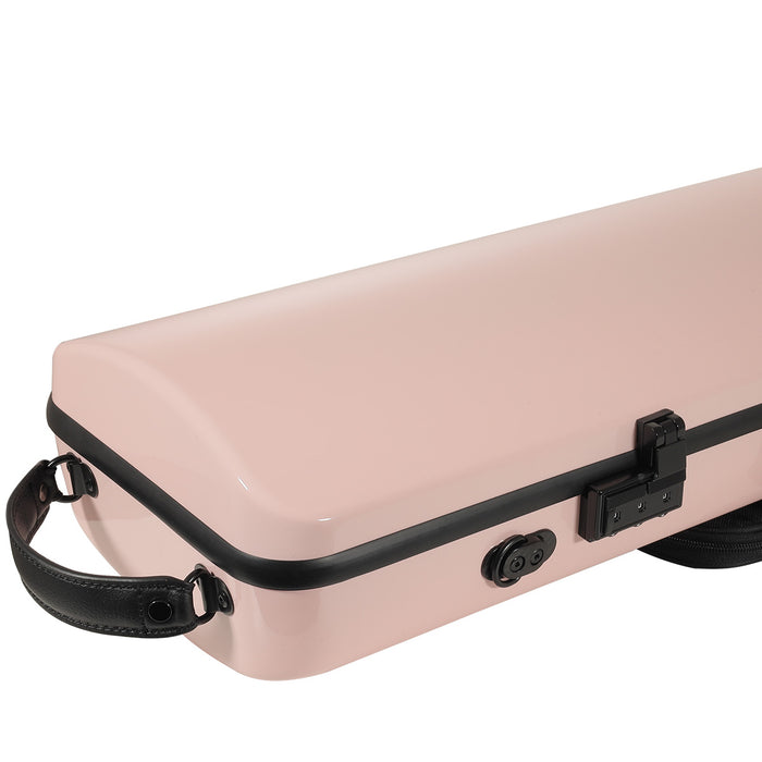 JML Carbon Fibre 1.8 Oblong Violin Case Sakura Pink 4/4