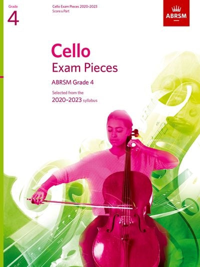 ABRSM Cello Exam Pieces (2020-2023) Grade 4 - Cello/Piano Accompaniment ABRSM 9781786012319