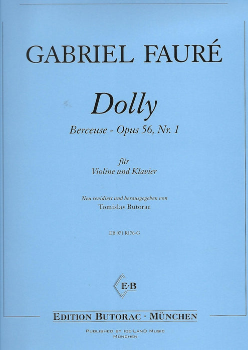 Faure - Berceuse from Dolly Op56/1 - Cello/Piano Accompaniment Iceland EB071R178-G